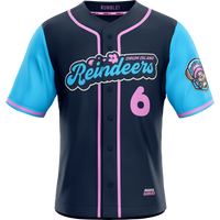 Drum Island Reindeers Baseball Jersey - Manga Junkies
